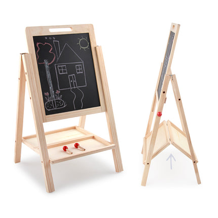 Kids Double-Sided Wooden Drawing & Writing Board