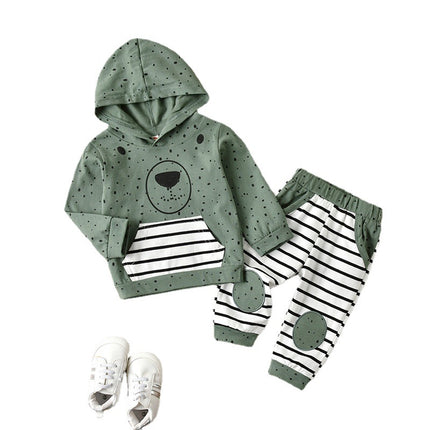 Boys' 2-Piece Hooded Sweater & Pants Set | Long Sleeve Casual Outfit (70–100cm)