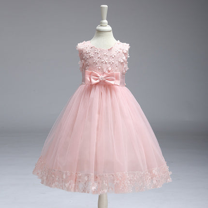 Girls Elegant Flower Girl Wedding Dress