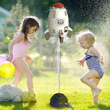 Outdoor Rocket Launcher Water Pressure Lift Sprinkler Toy