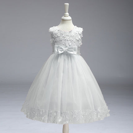 Girls Elegant Flower Girl Wedding Dress