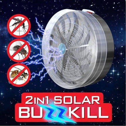 Solar Powered And Electric Bug Zapper For Home And Outdoors