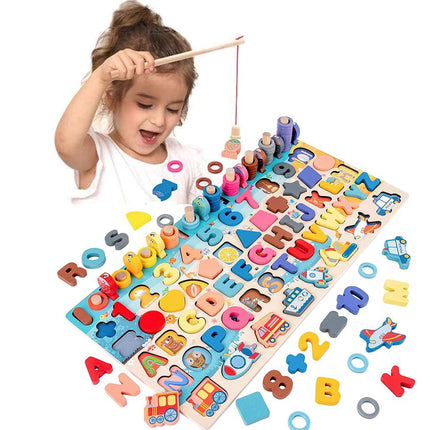 Montessori Wooden 3D Puzzle Board for Kids