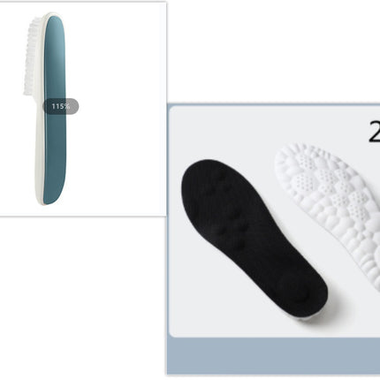 Boys And Girls' Sports Insoles With Long Handle Decontamination And Cleaning Shoe Brush