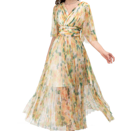 Women's Retro Temperament Printed Dress