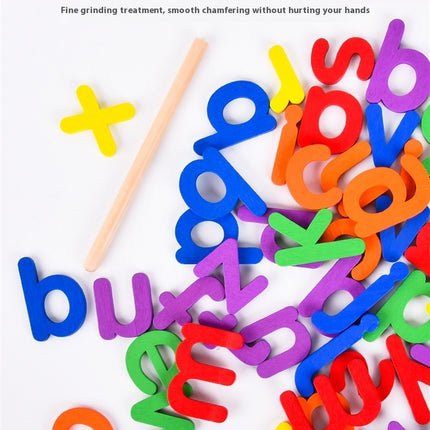 Kids Wooden Spelling Word Game – Letter Card Learning Set