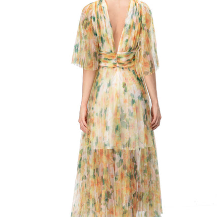 Women's Retro Temperament Printed Dress