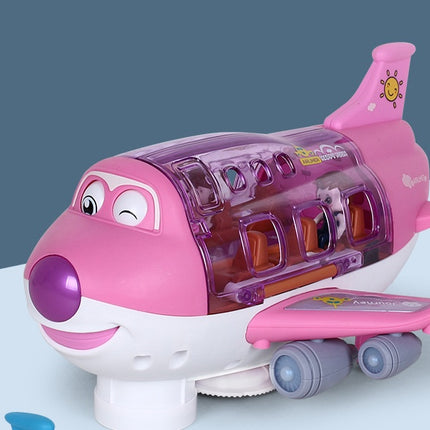 360° Rotating LED Airplane Toy with Music & Lights for Kids