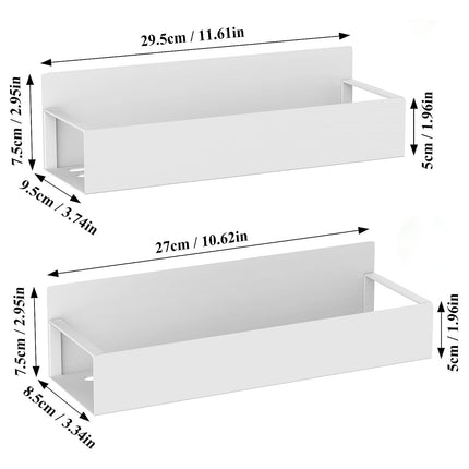 Magnetic Refrigerator Rack - No Punching Spice Rack With Side Hanger