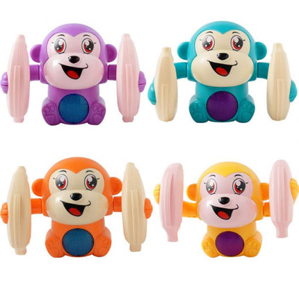 Voice-Activated Tumbling Monkey Toy for Babies – Lights, Music & Sound