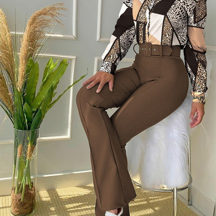 Women's Fashion Print Trouser Suit