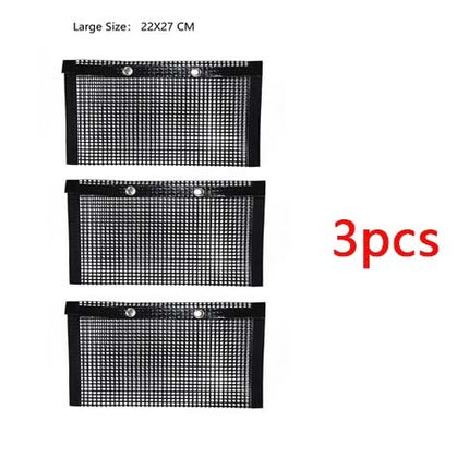 Reusable BBQ Non-Stick Grill Mesh Bag With BBQ Gloves