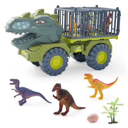 Kids Dinosaur Truck Toy — Pull-Back Puzzle Car for Toddlers