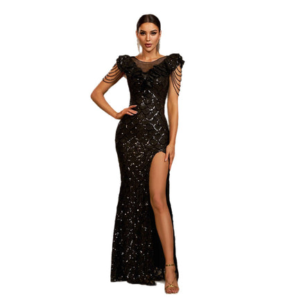 Elegant Slit Evening Dress