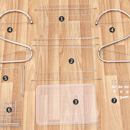 Stainless steel kitchen storage rack
