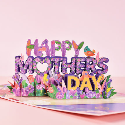 3D Pop Up Flower Bouquet Mother's Day Card