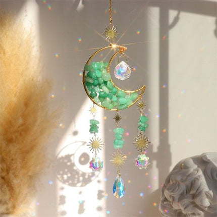 Car Moon Metal Crystal Accessory