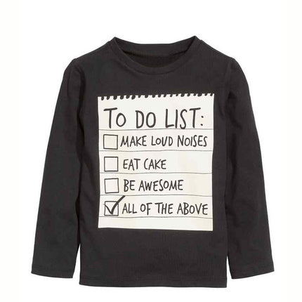 Boys 2-Piece Long Sleeve T-Shirt Suit Set