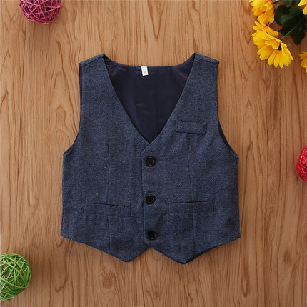 Boys 3 Piece Long-sleeved Suit