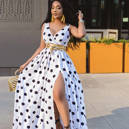 Women's Printed Maxi Swing Dress