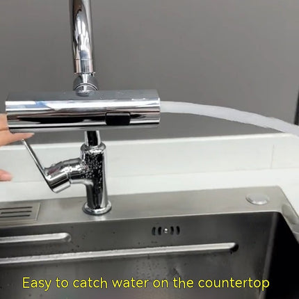 Kitchen Splash Proof Waterfall Faucet Outlet With Multifunctional Nozzle