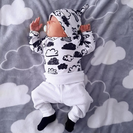 Boys 3-Piece Outfit Set | Long Sleeve Hoodie & Pants (70–100cm)
