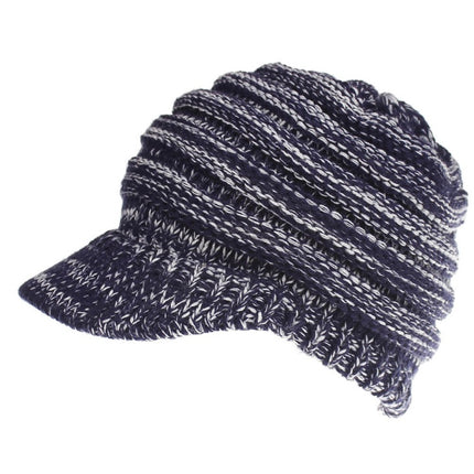 Women Ponytail Beanies Soft Warm Knitting Caps for Autumn and Winter