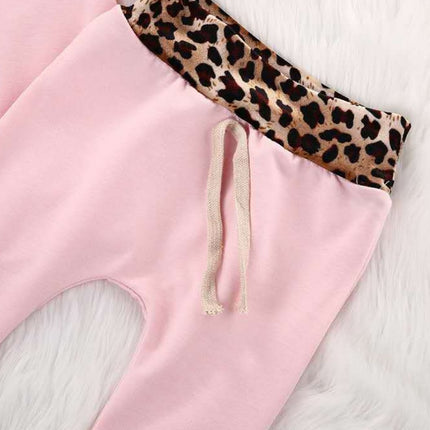 Girls 2-Piece Leopard Print Set | 100% Cotton UV Protection (70–100cm)