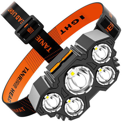 Fishing Five Head Bright Lamp with USB