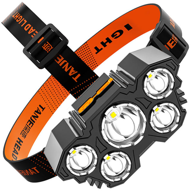 Fishing Five Head Bright Lamp with USB