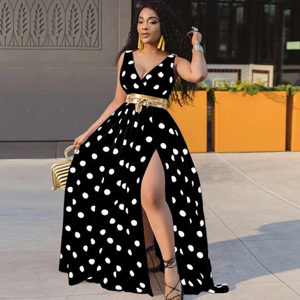 Women's Printed Maxi Swing Dress