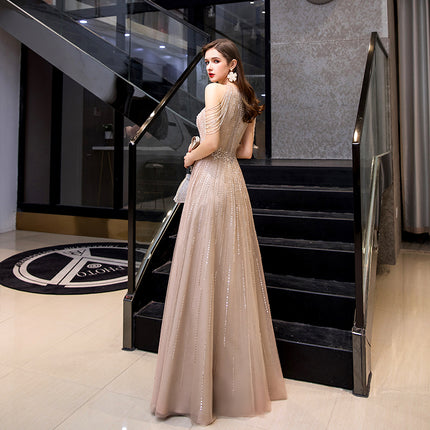Hot Temperament Evening Banquet Fashion Formal Dress