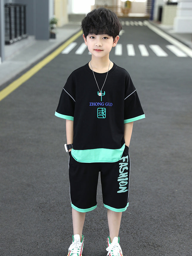 Boys Printed Two-piece  Set