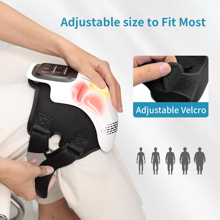 Intelligent electric kneading laser vibration knee massager