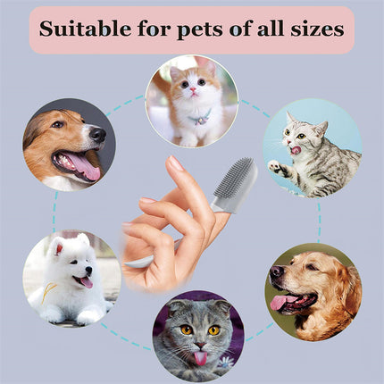 Dog and Cat Oral Finger Wrap Tooth Brush