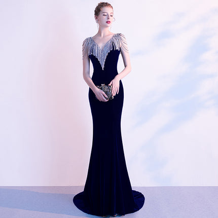 Hot Female Fishtail Evening Dress