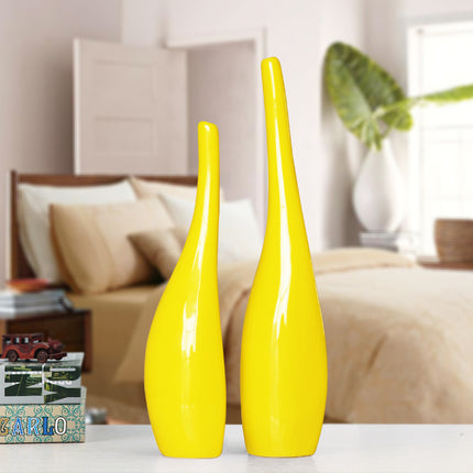 Vase en céramique plaqué or nordique