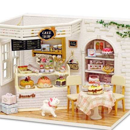 Miniature Dollhouse Cafe Playset – Pretend Play Coffee Shop for Kids