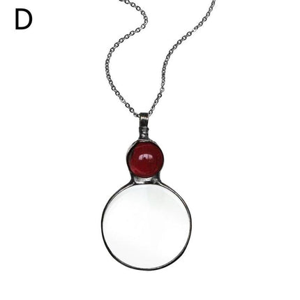Mother's Day Magnifying Glass Pendant Necklace