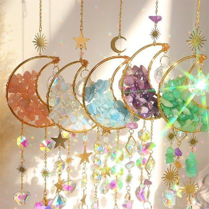 Car Moon Metal Crystal Accessory