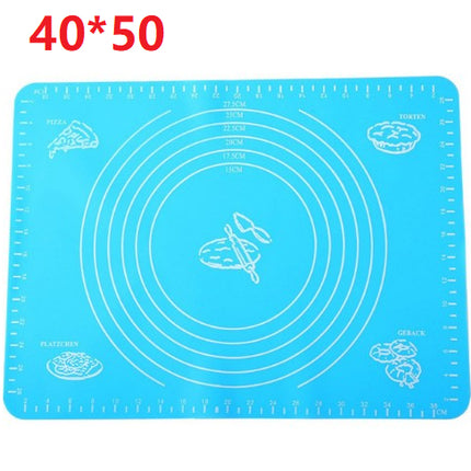 Reusable Non-Stick Silicone Baking Mat for Pastry Rolling with Measurements