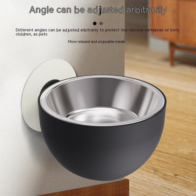 Magnetic Cat And Dog Feeder Food Bowl