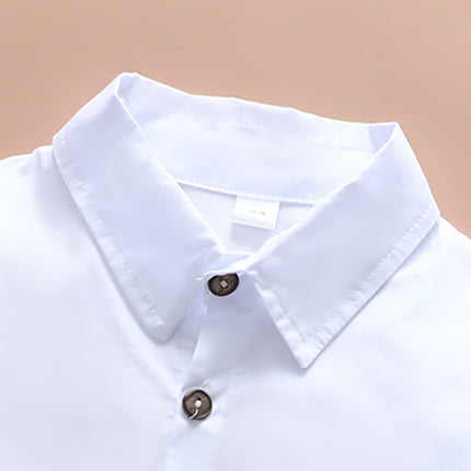 Boys 2-Piece Shirt & Pants Set | Cotton Blend Casual Outfit (90–130cm)