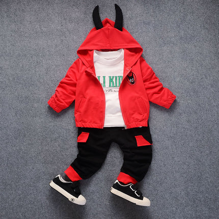 Boys 3-Piece Sporty Hooded Suit Set