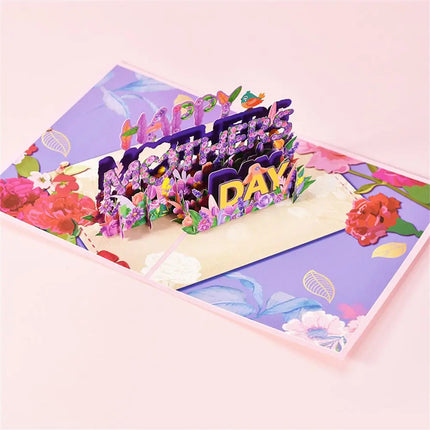 3D Pop Up Flower Bouquet Mother's Day Card