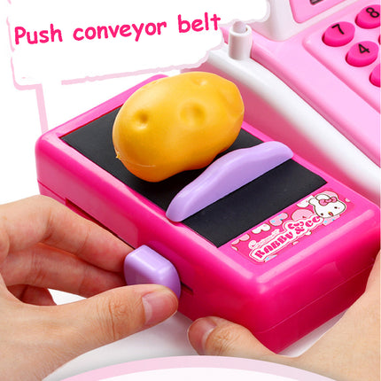 Kids Pretend Play Supermarket Cash Register & POS Set