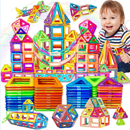 Magnetic Building Blocks Set for Kids – DIY STEM Magnet Tiles