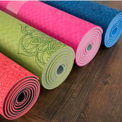 Two-color TPE Non-slip Yoga Fitness Mat