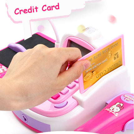 Kids Pretend Play Supermarket Cash Register & POS Set