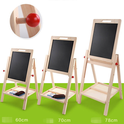 Kids Double-Sided Wooden Drawing & Writing Board